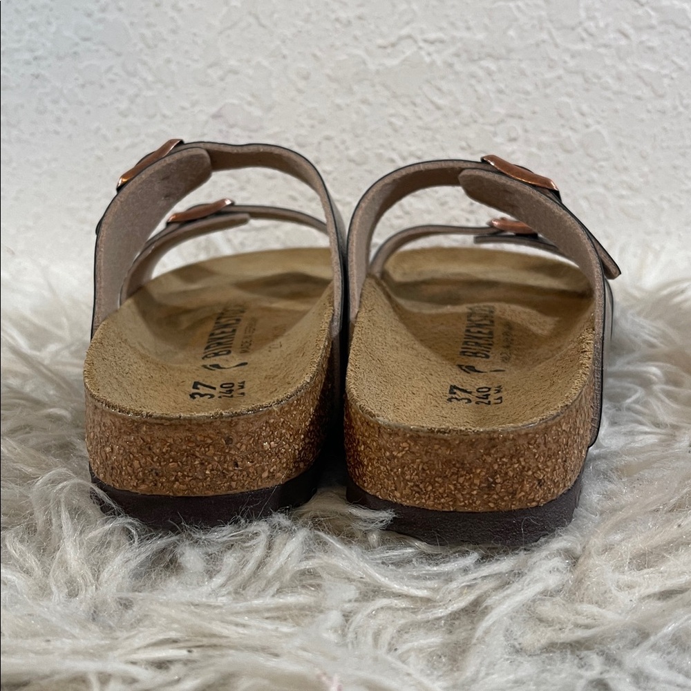 BIRKENSTOCK Sydney BS Graceful Taupe Sandal Slip In Leather Size 6 Unisex NEW - Picture 6 of 15